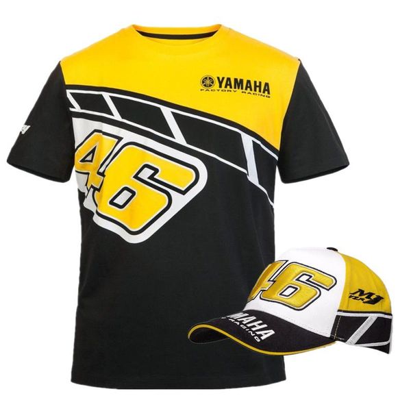 

Горячие продажи Motorsport Велоспорт Хлопок Футболка Поло + Бейсболка Для YAMAHA M1 VR46 Factory