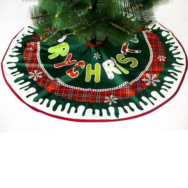 

yfashion 90cm cartoon christmas tree skirt for home new year decoration