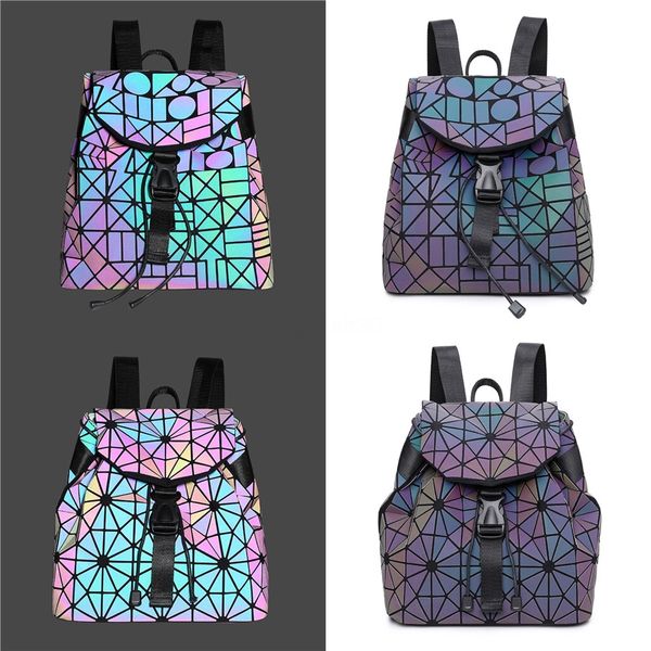 

brand designer pu luminous big backpack messenger bag shoulder bags us brand #806