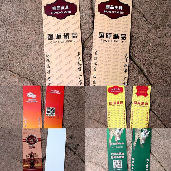 

transparent belt packaging bag card bag gift pvc blister belt box boutique leather insert card packaging box, Slivery;black