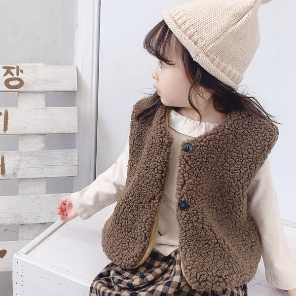 

toddler baby boys girls winter warm plaid waistcoat thick coat outwear clothes dropshipng so w1115, Blue