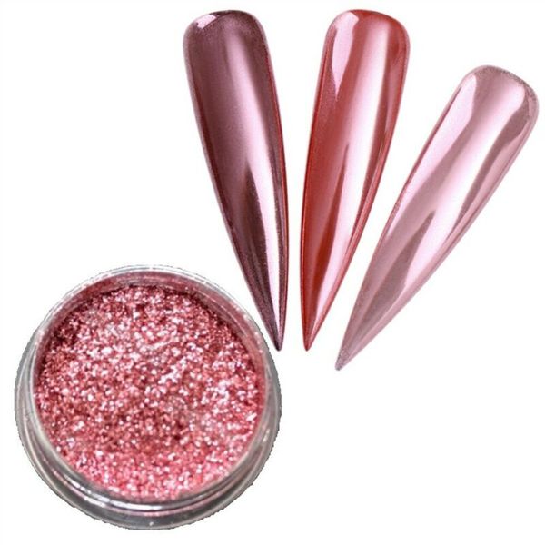 

gorgeous nail glitter art powder manicure chrome pigment glitters white pearl mermaid nails, Silver;gold