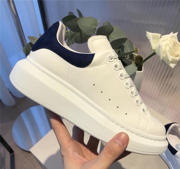 

luxury designer genuine leather sports soft bottom running stylish and breathable casual shoes couple comfortable classic model shoes, Black