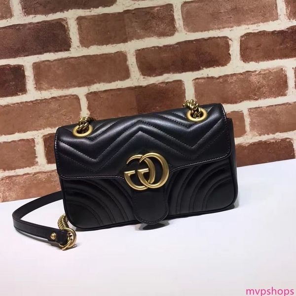 

brand design letter metal buckle v-shaped shoulder chain bag cowhide leather woman 446744 crossbody bag