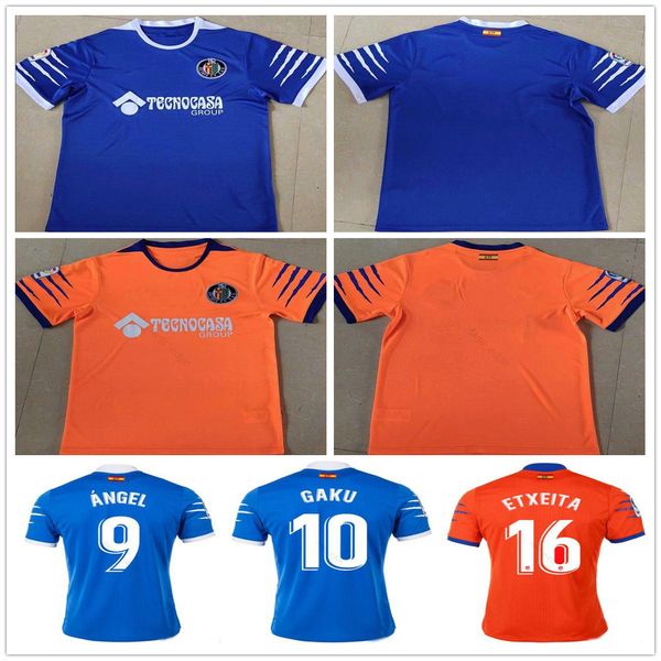 

2019 2020 getafe cf soccer jersey bergara arambarri maksimovic gaku shibasaki molina custom home away blue orange 19 20 football shirt, Black;yellow