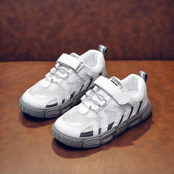 

kids sneakers for baby girls boys fashion medium and large sports shoes mesh light comfortable soft children sneakers, Black;red