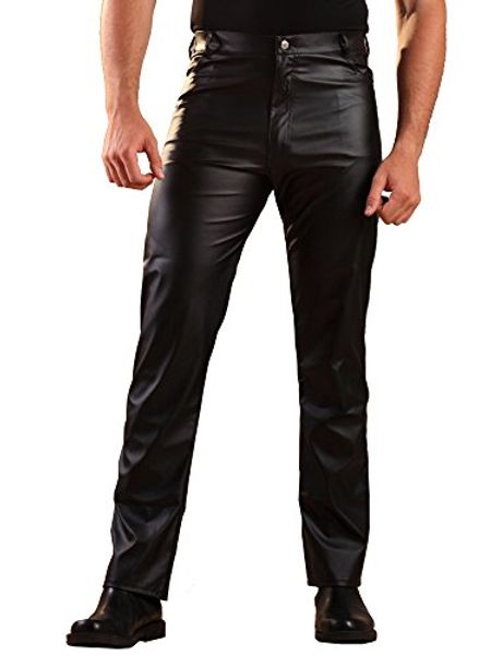 

honour leatherette jeans, Blue