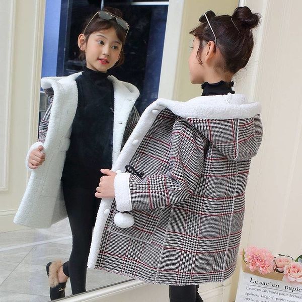 

новые зимние девушки мода плюс бархатные толстые шерстяные пальто y191024, Blue;gray