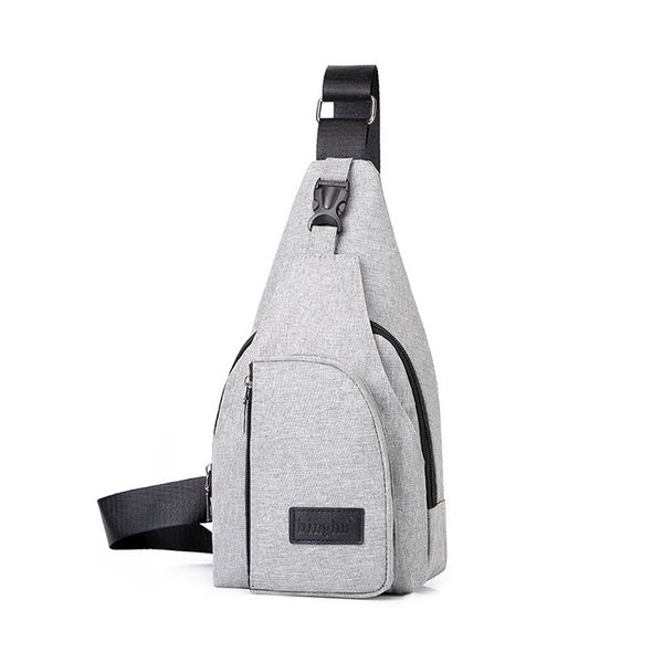 

men new fashion concise casual bag solid color travel sport all-match outdoor multi-functional soft shoulder bag