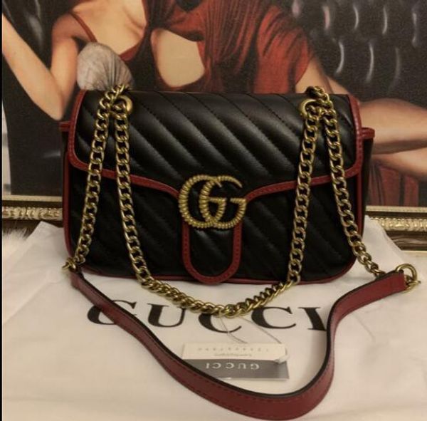 

2019 new fashion shoulder bags chain men's and women's classic handbags pu crossbody bags 672