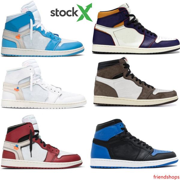 

new og 1 3 men basketball shoes chicago bred travis scotts low fearless obsidian spiderman unc 1s banned bred toe men sport sneakers