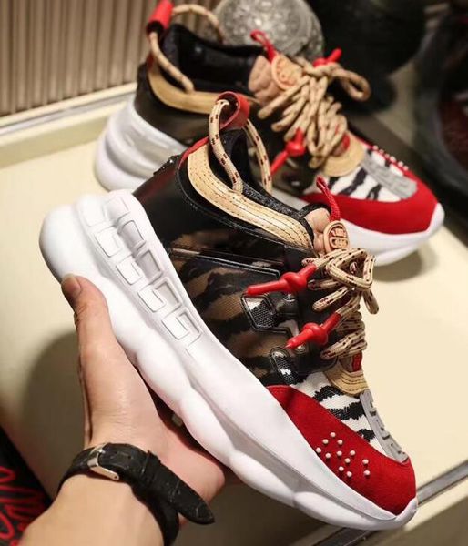 

New chain reaction men women de igner ca ual hoe trainer ca ual hoe lightweight chain linked rubber de igner neaker mw13