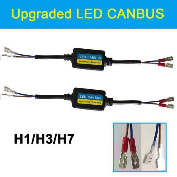 

2pcs led фар автомобиля декодер свет водить fault eliminator h1 / h3 dropshipping
