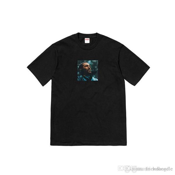 

19ss нового лето mens tshirts вскользь хлопок reme marvin gaye tee hiphop printed короткий рукав топы тиса, White;black