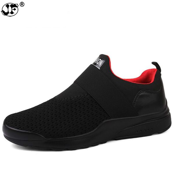 

new big size spring summer mens shoes breathable mesh sneakers casual shoes slip on loafers men's zapatillas hombre477, Black