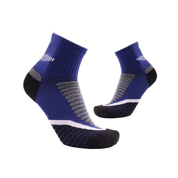 

sport socks professional basketball cycling socks protect feet breathable wicking running tennis sock men women, Black