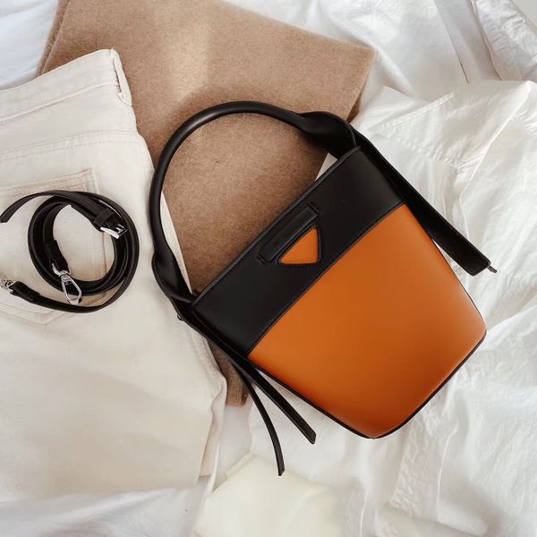 

designer luxury handbag bucket shoulder bag good match two-tone /*cfy2002262