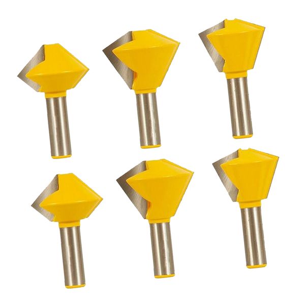 

6pcs bit birds mouth router bit set - 1/2 shank