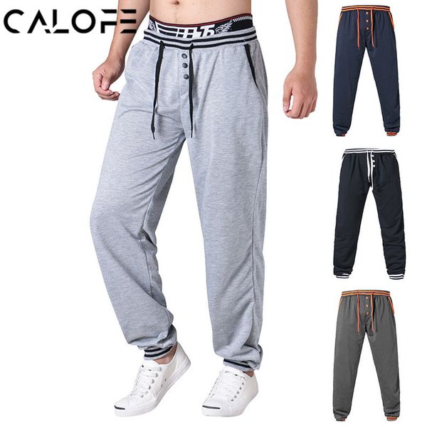

2020 men's running jogging pants men basketball football athletic training pants fitness workout running workout sport trousers, Black