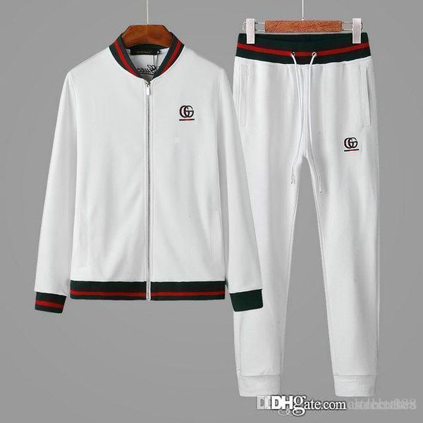 

2020 new brand jacket medusa luxury designer letter printing men's running clothes sportswear sports suit hommes jogging men sweatsuits, Gray