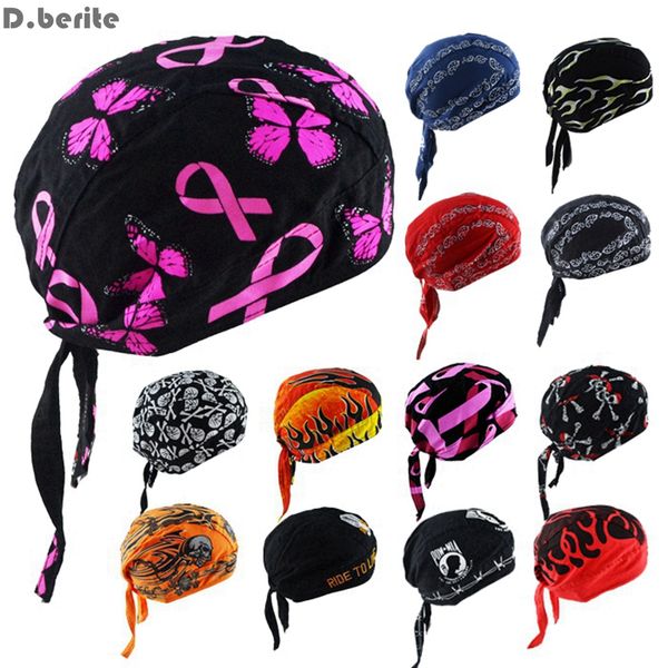 

men women pure cotton printing multicolor pirates hat biker bandana head wrap daj9069