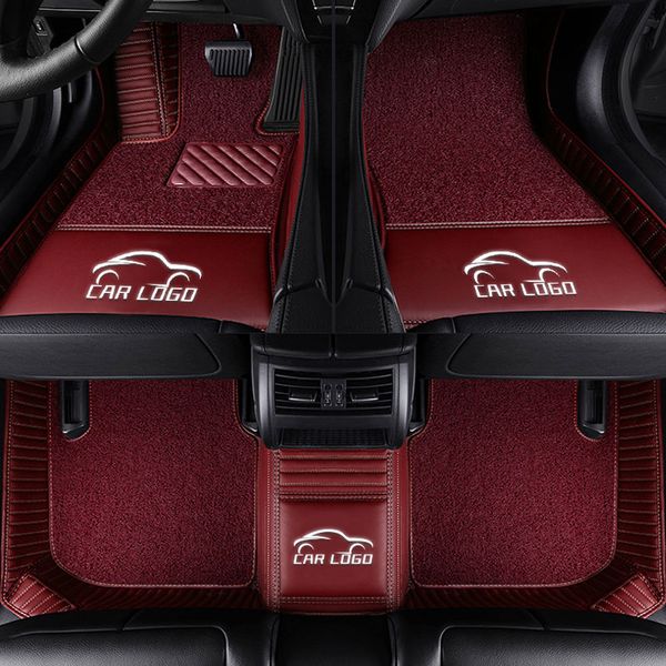 

custom fit car floor mats for logo scenic fluence koleos laguna megane cc talisman 3d car styling carpet floor liner