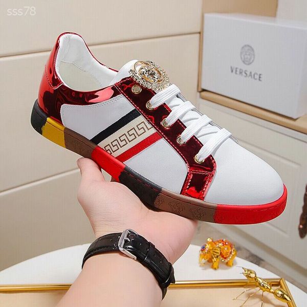

european station 2019 autumn new leather men's shoes trend fashion high-shoes men's casual retro breathable board shoes, Black