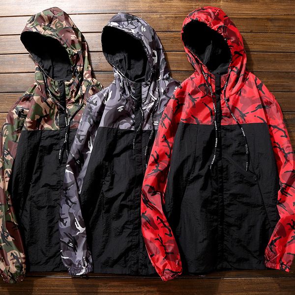 

plus 9xl 8xl 7xl 6xlcamouflage jacket men fashion holiday camo hooded windbreaker coat jacket parka streetwear, Black;brown