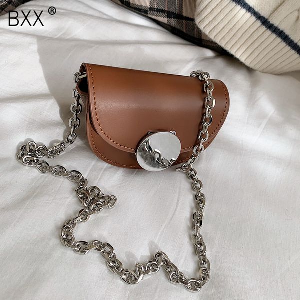 

bxx] pu leather saddle bags for women 2019 brand designer small chain crossbody bag female shoulder messenger bag handbag hj596