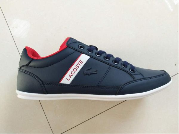 

8LACOSTE Мужской Бизнес Повседневной обувь Классических кроссовки дышащие кожаные кроссовки ботинки высокого качество Корзинка Мода Zapatos спорт Sho