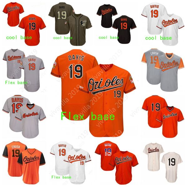 

Mens 19 Chris Davis Baltimore Embroidery 100% stitched Orioles Best Selling Baseball Jersey S-XXXL Free Shopping