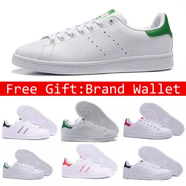 

2019 new arrival raf simons stan smith spring copper white pink black fashion leather brand woman mens flats sneakers casual shoes 36-44