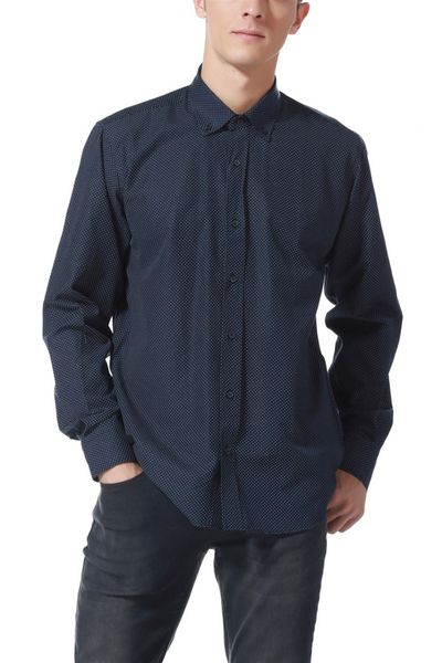 

g596 dewberry shirt -dark blue, White;black