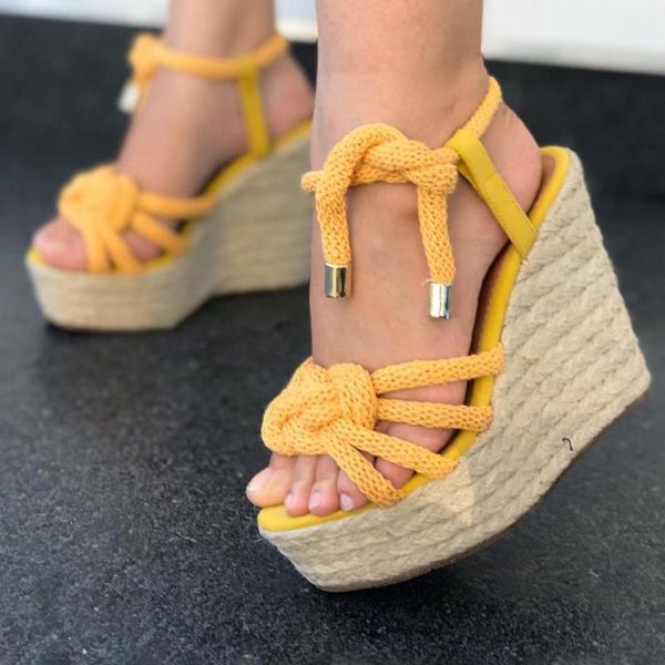 

women summer sandals female lace-up platform fashion high heel sandals fashion ankle strap open toe ladies shoes size 43, Black