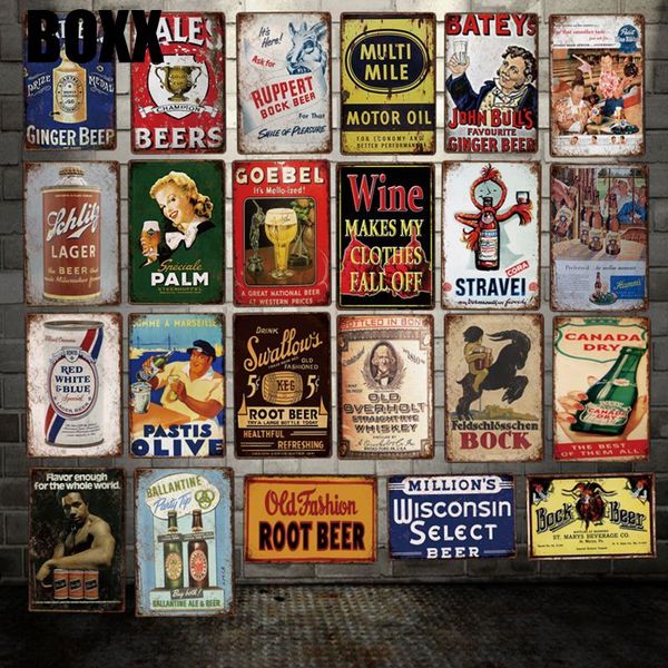 

canada usa beer metal signs posters vintage painting custom decor