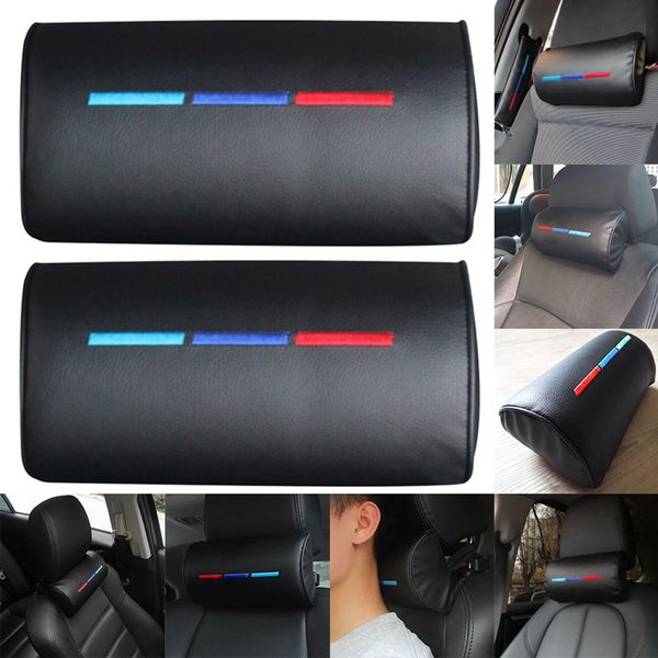 

car styling seat neck pillow protection pu auto headrest support rest travelling car headrest neck