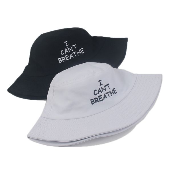 

i can't breathe bucket hat black lives matter american parade letter embroidery designer visor outdoor sport riding hha1345, Yellow