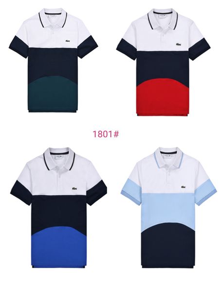 

designer mens polo shirts summer brand polo shirt mens fashion luxury t-shirts polos tees short sleeve crocodile polos 2020760k, White