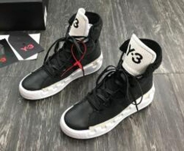 

kanye west y-3 noci0003 red white black high-mens sneakers waterproof genuine leather y3 casual shoes boots 12