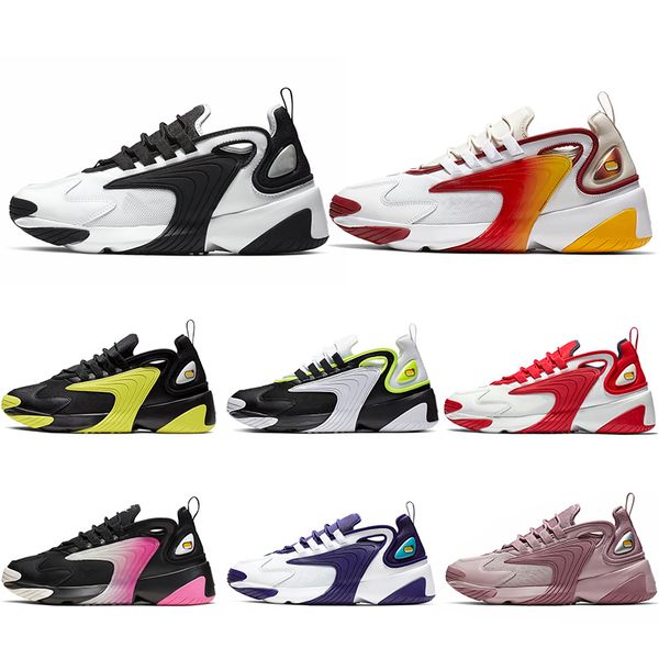 

discount zoom 2k tekno 2000 m2k chaussures triple black white dark grey men running shoes zapatos designer mens trainers sports sneakers