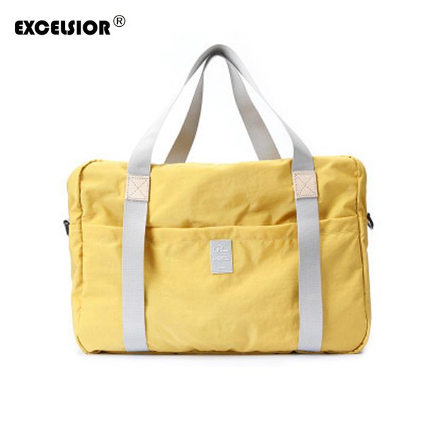 

excelsior nylon solid new waterproof travel bag large capacity men foldable hand luggage travel bags women multi-use bag