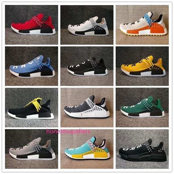 

human race men women running shoes pharrell williams white blank human races mens womens trainers zapatos sports sneakers size 36-45