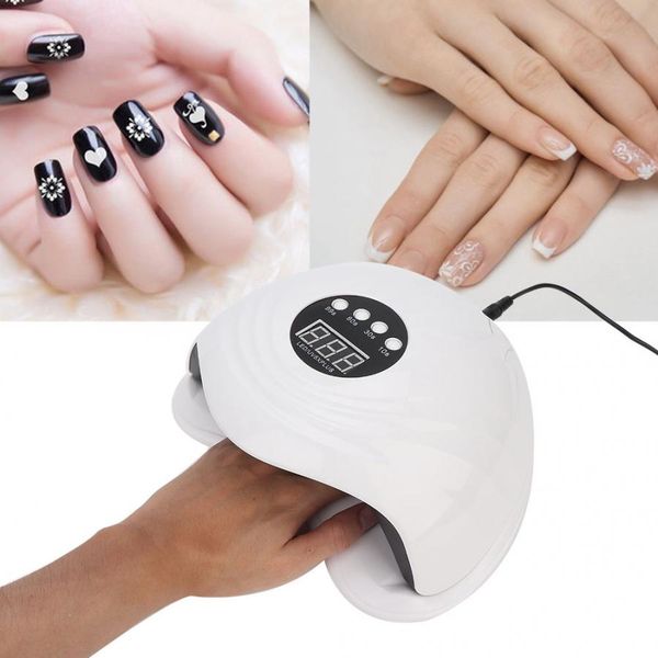 

108w intelligent led uv gel lamp curing machine nail polish dryer manicure tool