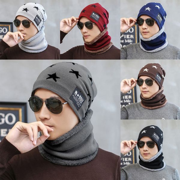 

new knitted men winter hat men winter hat fashion brand casual outdoor cap women elegant bonÃ© #3, Blue;gray
