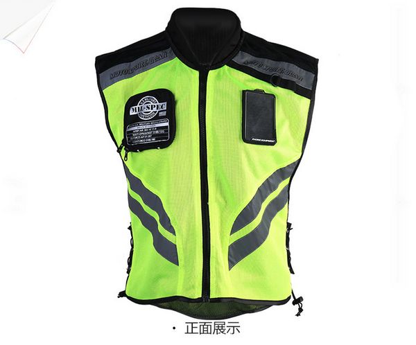 

by dhl/fedex 50pcs new motorcycle reflective vest motorbike safty clothes moto warning visibility jacket waistcoat team uniform