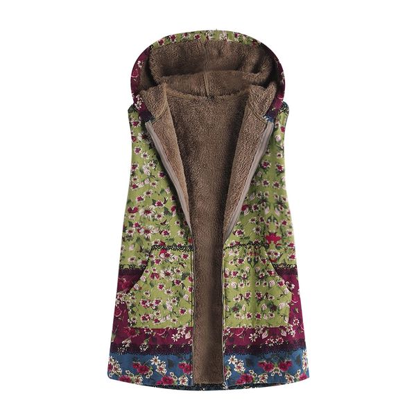 

womens cardigans ladies vest autumn hooded coats fashion jackets floral print outwear warm, Black;white