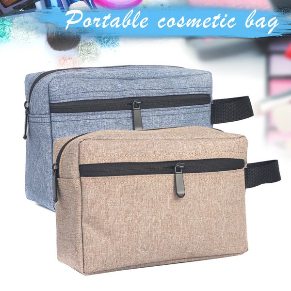 

cosmetic bag storage organizer zipper large capacity waterproof for travel toiletry o66