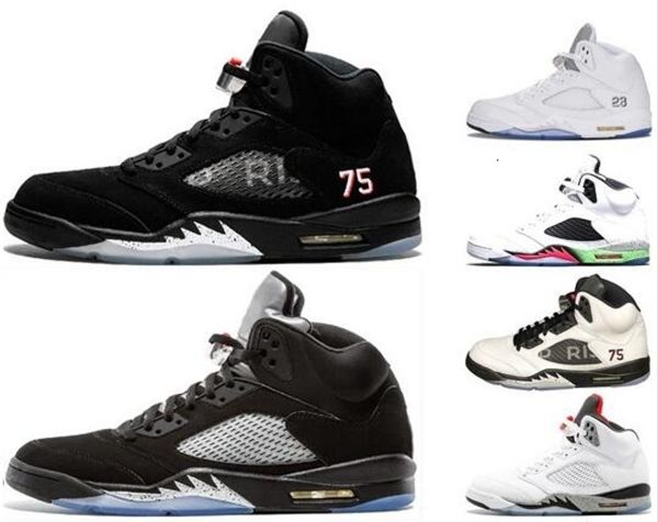 

5 5s wings psg black mens basketball shoes red blue suede white black grape michigan inspire men sports sneakers
