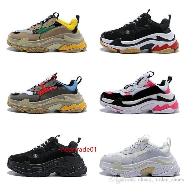 

designer triple paris 17fw fashion s sneakers for men women black red white green pink casual dad shoes tennis luxury increasing shoe