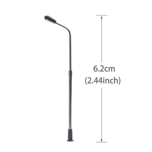 

lqs06 20pcs model railway train lamp post street lights n scale leds new